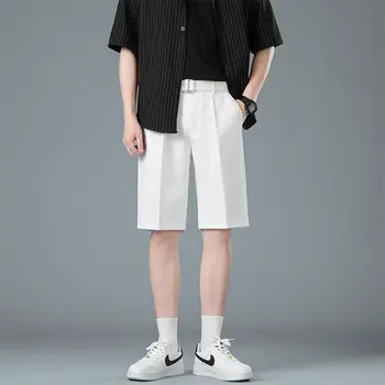 Случайни Годишният Универсален мъжки монофонични Мързелив Директен Стил на Нов Модната марка Тенденция къси панталони Младежта популярност Темпераментна костюм