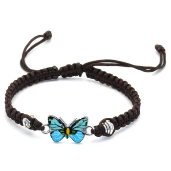 Ръчно изработени Двойка Гривни-пеперуди за жени, мъже и жени, Подарък за най-добри приятели за рожден ден, бижута