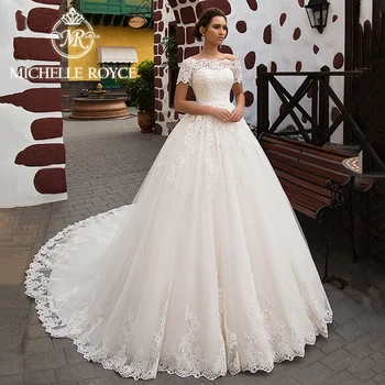 Бална рокля Мишел Ройс, Сватбени рокли За жени С Жакетом 2023, Класическата Сватбена рокля Принцеса-милочки, Vestidos De Новия