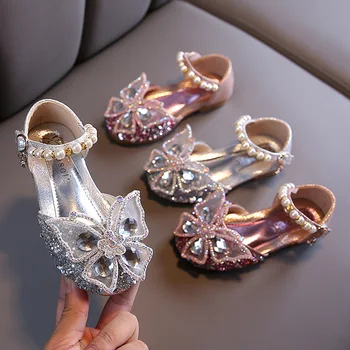 Колекция от 2023 година, Пролетно-есенна нови обувки на Принцесата за почивка, Кожени обувки за изпълнения, танцови обувки за деца