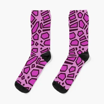 Kipo/ розови чорапи с петна от мега Ягуар, чорапи за мъже, забавен подарък, зимни чорапи, сняг