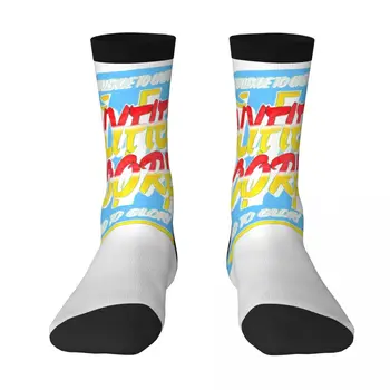 USA America 7 Американски Чорапи Evanderss И Holyfields годината на Реколтата, най-ДОБРЕ КУПИ Забавни Джаджи, Компресия чорапи в Контрастен цвят Field pack