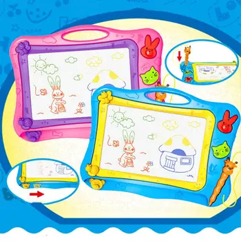 Магнитна дъска за писане, Преносим Стираемый цветни бележник, играчка за деца, Магнитна дъска за рисуване, Детски играчки, Образователни играчки за деца