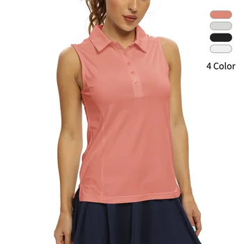 UPF 50 + Дамски ризи-топка за голф, спортна риза без ръкави, бързосъхнеща облекло за голф, тениски тенис feminino, спортно облекло, риза за голф