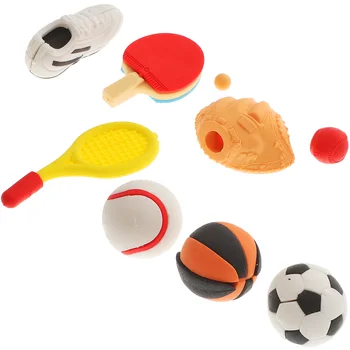 25 бр. имитация на топка мини-моливи Детски мультяшные гумички за триене във формата на топки декор училищен спортен TPR малка къща