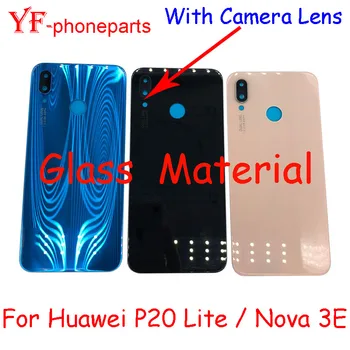 АААА Качеството на Стъкления Материал За Huawei P20 Lite/Nova 3Д Задния Капак на Отделението за батерията, С Корпус на Обектива на камерата резервни Части За Ремонт на Корпуса