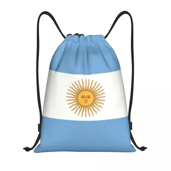 Обичай флаг на Аржентина, раница на съвсем малък, чанти за жени и мъже, лека спортна раница за фитнес, чанти за пътуване