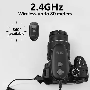 Безжично дистанционно управление спускане на затвора на камерата За Canon R3 R5C 80D 70D M6; Nikon Z9 D6 D5; Fujifilm GFX50SII, X-T30II