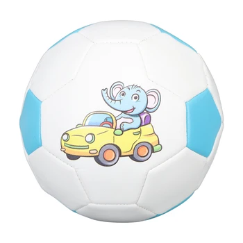 Детската футболна топка Повишена еластичност Размер 2 е Лесна повърхност от PVC Гумена подложка Фланец футболна топка с модел за улицата
