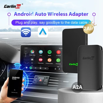 2023 CarlinKit Mini Android Auto Безжичен адаптер Android Auto AI Кутия за Фолксваген Ауди Тойота и Хонда Киа БМВ Мазда Волво Пежо Опел