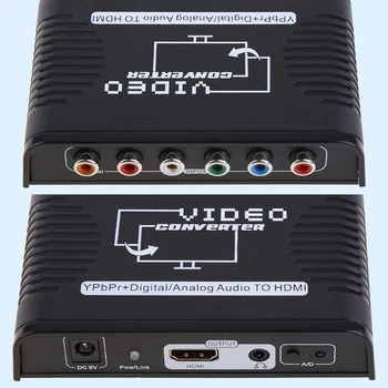 HDMI-съвместим компонентен видео адаптер с резолюция от 1080P (ypbpr компонент за мащабиране, конвертор, Адаптер Видео-аудио за A-самото начало казваше TV , Roku, F19E HDMI-съвместим компонентен видео адаптер с резолюция от 1080P (ypbpr компонент за мащабиране, конвертор, Адаптер Видео-аудио за A-самото начало казваше TV , Roku, F19E 2