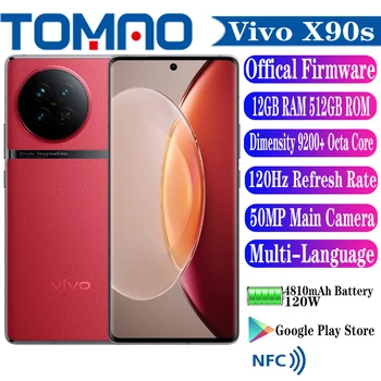 Официален Оригинален Нов Мобилен телефон Vivo X90S 5G 4810mAh 120W Dimensity 9200 + Восьмиядерный 6,78 