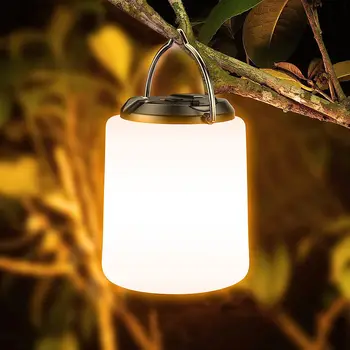 Лампа за къмпинг, Акумулаторна батерия, Led лампа за къмпинг Blukar Lampe, Акумулаторна батерия-Lumière Blanche Chaude 3000K, 3 режима на осветление