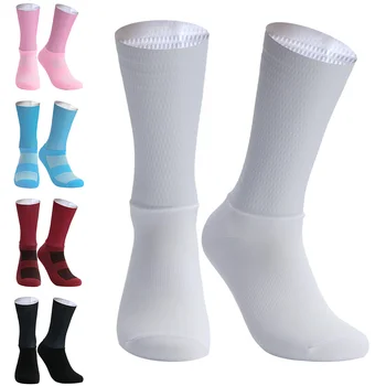 Нови Чорапи Pro Team Aero, Нескользящие Силиконови Чорапи за Колоездене, Мъжки Вело Спортни чорапи за Джогинг, Calcetines Ciclismo