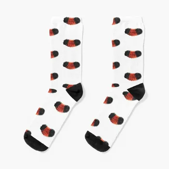 Пухкави чорапи Woolly Bear Caterpillar в насипно състояние, зимни чорапи, мини футболни чорапи