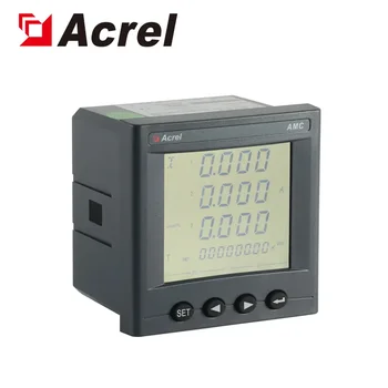 Acrel AMC72-E4/KC, Одобрен CE, Трифазни Четырехпроводной вход 5A чрез CT Smart Digital, Многофункционални Цифрови панелни броячи на енергия