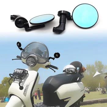 За Мотоциклет Странично Огледало за обратно виждане Honda CB190R CB190X CB190SS CB300R CB599 Cafe Racer Комплект Стъкла за обратно виждане Алуминиеви Аксесоари