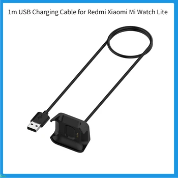 2 бр./лот, USB-кабел за зареждане с дължина 1 м за Redmi Xiaomi Mi Watch Lite, 3 метра, поставка за зарядно устройство