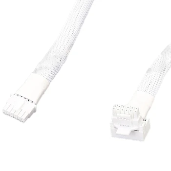 16-пинов щепсел към PCIE, 16-пинов директен кабел с глава на лакът, за серии RTX4080 и RTX4090 с елегантен кабел с гребенками