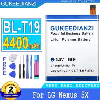 4400mAh GUKEEDIANZI Батерия BL-T19 За LG BL-T19 Nexus 5X H790 H791 H798 Батерия Nexus5X Голяма Мощност Bateria