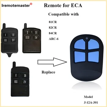 За ECA Съвместим 81CR 82CR 84CR ARC-6 Дистанционно Управление на гаражни врати с Подвижен Код 433,92 Mhz Подмяна на врати с синьо бутон