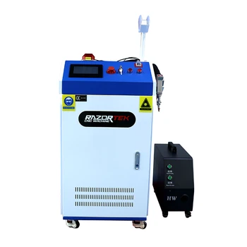 Многофункционална машина за почистване на волоконным лазер Razortek за заваряване и за рязане на тел с автоматично подаване тел