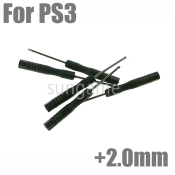 100 бр. Черна отвертка + 2,0 мм защитни бита за PS2 Инструменти за ремонт на PS3