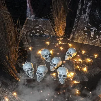 6 бр. главата на скелетите на Хелоуин, реалистичен човешки скелет За парти в къщата с духове къща на Ужасите, украса за Хелоуин, Нова мода