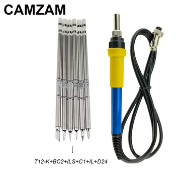 Дръжка паяльника CAMZAM 907 да V2.1S V2.3 V3.1S Stm32 OLED T12 Дигитален електрически контролер на температурата