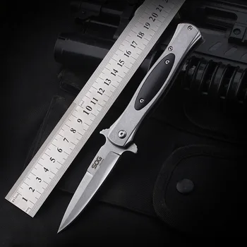 Нов Многофункционален Сгъваем Нож за Къмпинг от Неръждаема Стомана 7cr13mov с Висока Твърдост, Нож за Самозащита, Нож за Почистване на плодове