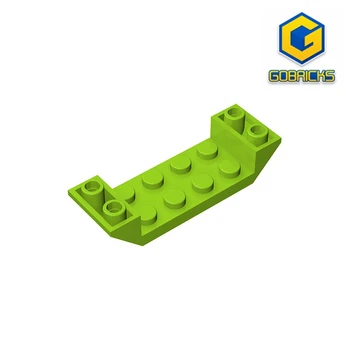 Gobricks GDS-687 Наклонен Обърнат 45 6 x 2 Двойни с деколте, 2 x 4 е съвместима с детски играчки lego 22889 в събирането на