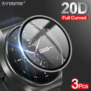 Филм с извит край 20D за Huawei Watch GT2 GT3 Pro GT 2 и 3, 46 мм, защитно фолио за екрана watch 3, аксесоари за умен часа