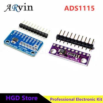 I2C ADS1115 16-битов 4-канален модул ADC с програмируем усилване gain RPi Blue /Purple Board